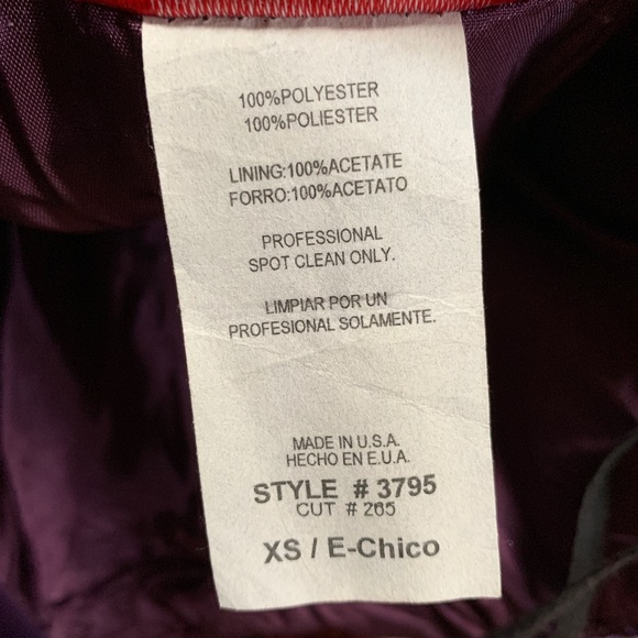 Let's Fashion Purple Ribbon Satin Prom Dress XS - Picture 6 of 6